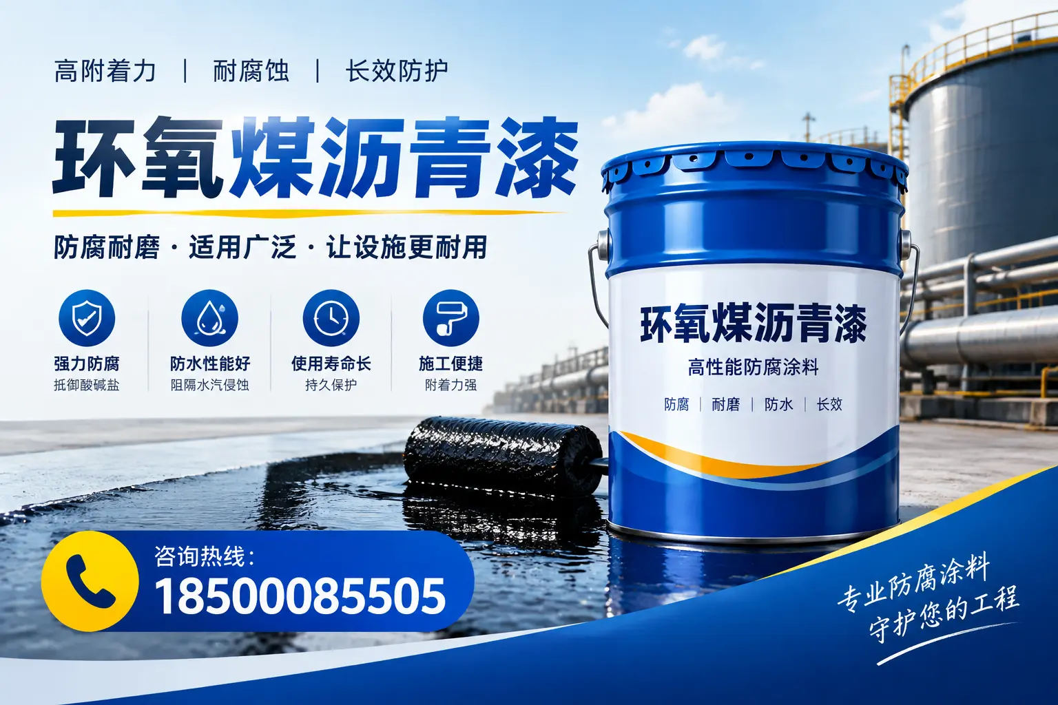 环氧煤沥青漆与其他涂料的对比分析，助力石家庄企业决策